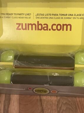 Zumba Fitness weights - Orange & Pink dvds
